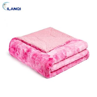 China HOT Custom Cotton Fur Fleece Sofa Throw Blanket With Good Price From Factory Directly for sale