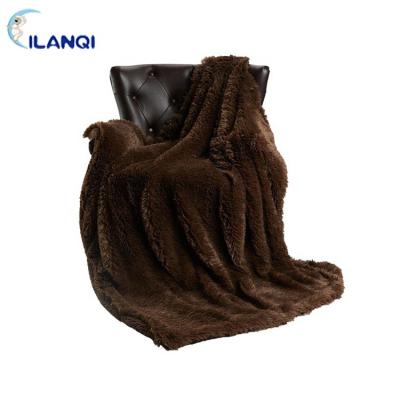 China HEAVY DUTY 100% Polyester Plush & Sherpa Double Throw Blanket for sale