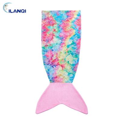 China Wholesale High Quality Anti-pilling Sliver Wearable Mermaid Tail Cover For Adult Kids Mermaid bBlanket for sale