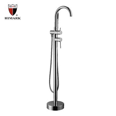 China Without Slide Bar HIMARK Freestanding Bathtub Mixer Taps With Hand Shower for sale