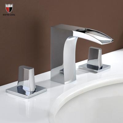 China Metered Waterfall 3 Hole Faucets HIMARK Faucet Sink Waterfall for sale