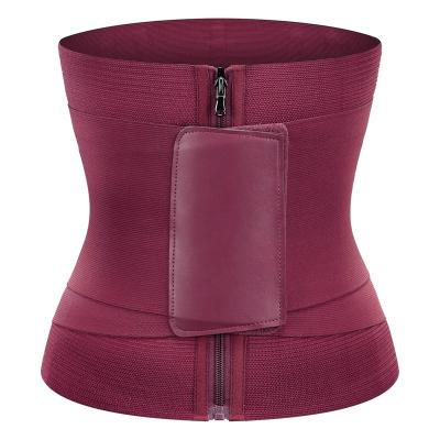 China Antibacterial Private Label Women Waist Trainer Shaper Wrap for Gym Belly Shaper Girdles High Compression Fajas Wrap Belt Weight Loss for sale