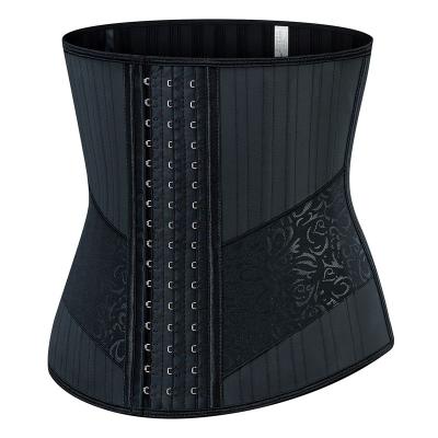 China Custom Made High Quality 25 Steel Corset Women Latex Bone Faja Antibacterial Corset Waist Slimming Shapewear Waist Trainer XS-3XL for sale