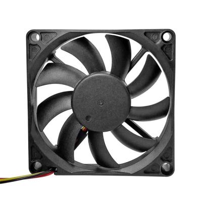 China Axial Fan 80mm DC 12V Home Appliance 8015 Chassis Power Silent Fan 8cm for sale