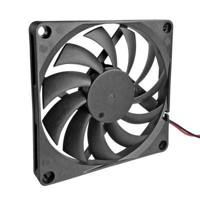 China Home Appliance 2 80mmx80mmx10mm Connector 8010 2 Pin-2510 Cooler 8010 2 Volt 8cm Exhaust DC Fan 12V for sale