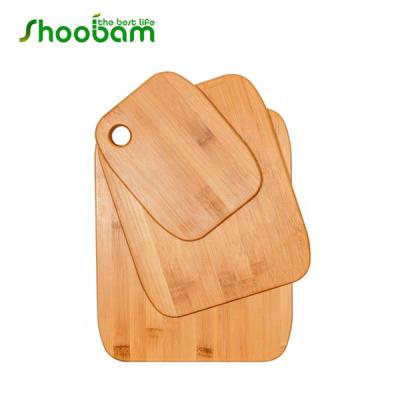 China Sustainable bamboo cutting boards set of 3 for sale