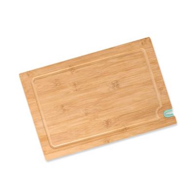 China Sustainable Bamboo Cutting Board with Knife Sharpener and Juice Grooves for sale