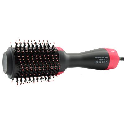 China New Compact Convenient Hot Electric Negative Ion Hair Curler Comb Portable Hot Airbrush In Hair Straightener Hair Dryer Brush for sale