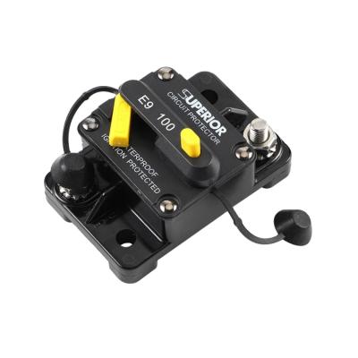 China E99 48V 100A Waterproof Adjustable Automatic Thermal Hi-Amp 3000A @ 30Vdc Circuit Breakers for sale