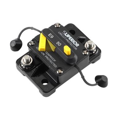 China E99 50A Thermal Manual Reset Circuit Breakers For Car 3000A @ 30Vdc for sale