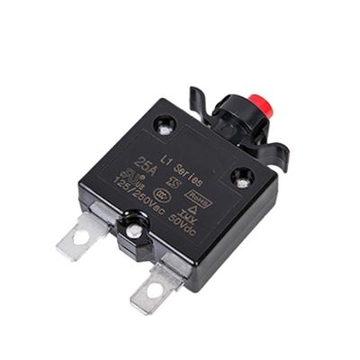 China L1 Type 3-50 Amp Push To Reset Bimetal Wireless Thermal Switch Circuit Breakers For Generator Overload Protection Fuse L1 Switch for sale