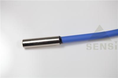 China Metal Shell Coated Tube Temperature Sensor com fio do revestimento do silicone à venda