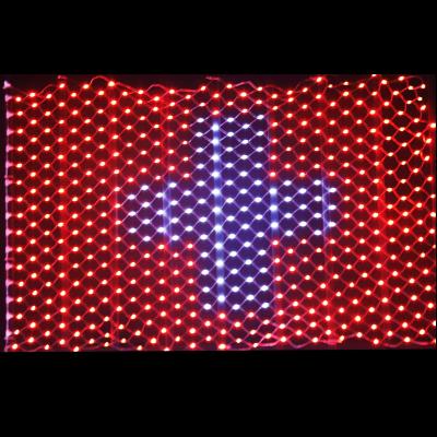 China Advanced Indoor Outdoor American Festival Decoration 420 LED Flag String Lights, Waterproof Led USA Flag Net Light The Yard for sale