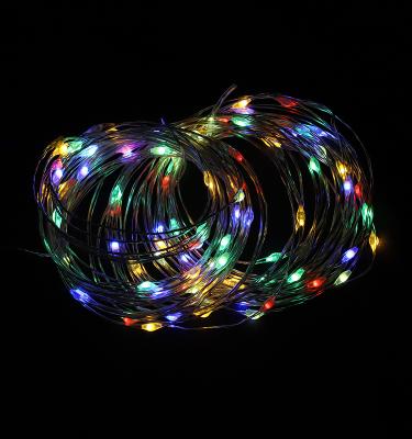 China Waterproof Smart RGB APP Controlled LED Copper Wire String Lights Christmas Lights For Tree Ind for sale