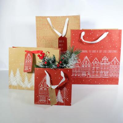 China Custom Printed Recyclable Gift Wrapping Boutique Paper Shopping Bag For Party for sale