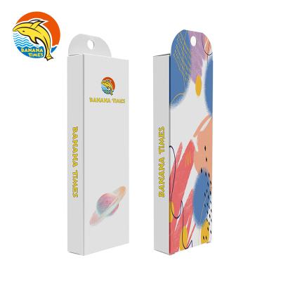 China Recycled Materials Customize Labels Boxes Bananatimes White Gift Box Drawer Wholesale UV Coating Slide Box for sale