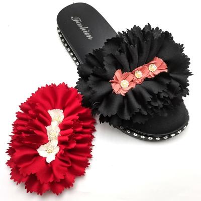 China Wholesale Cloth Beautiful Shoes Flower Accessories For Women Shoe for sale