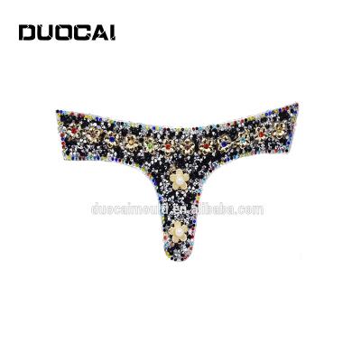 China Flatback Shoes Accessories Diamond Pattern Rhinestone Transfer Top Hot Fix for sale