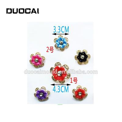 China Decorative Shoe Buckle Wholesale Plastic Flower Shoe Buckle For Women's High Heel Shoes for sale