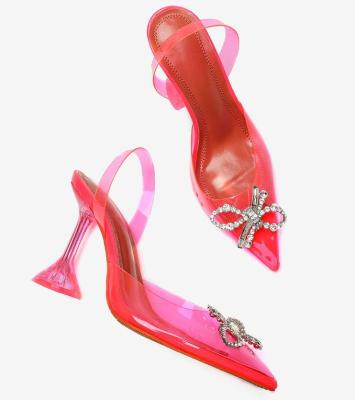 China New Ladies Durable Crystal Heel Fashion Summer High Heel Sandals for sale