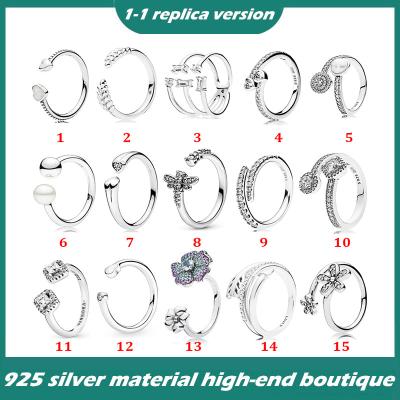 China Vintage Sterling Silver 925 Ring Panjia Pearl Ring Shining Romantic Arrow Love Heart Decoration Ring for sale