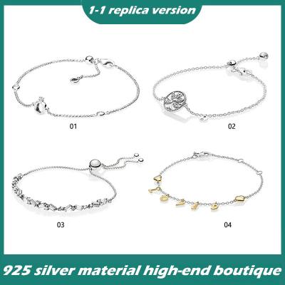 China Vintage 925 Sterling Silver Crown Love Bracelet Suitable For Original Bracelet DIY Accessories for sale