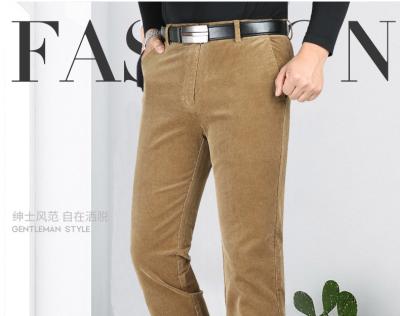 China 2020 new arrival thin corduroy spandex windproof twill pants with belt pants for sale