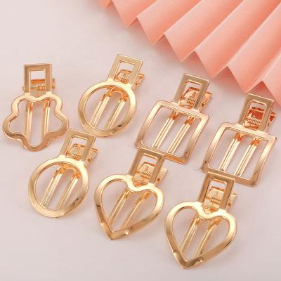 China Color-preservation kc fashion gold diy hairpin accessories platypus clip fishbill clip for hollow clip accessories for sale