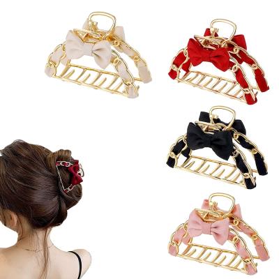 China Fashion Metal Gold Hair Medium Claw Clips Non-Slip Non-Slip Hair Clamps, 3 Inch Large, Perfect Jaw Hair Clamps for Women and Thinner for sale