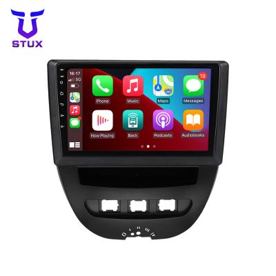 China Android 8core 2.5D IPS Car DVD Player Voice Control TV/mp3/SWC/DVR/WIFI/3G/DVD for Peugeot 107 2009-2015 6+128G WIFI GPS BT FM SWC navigation for sale