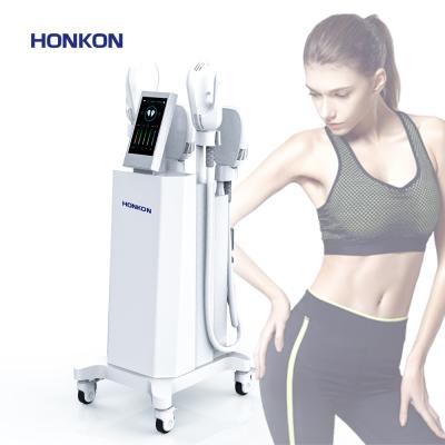 China 2021 Newest Cellulite Reduction Body Sculpting Tesla 4 Handles Muscle Building Fat Removal EMS Sculpting Machine for sale