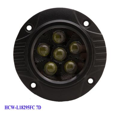 China 3x3 Round super bright 18W led vehicle work light HCW-L18295FC 7D for sale