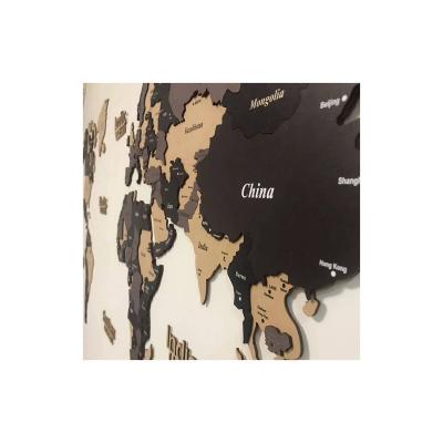 China 2022 New Popularity Home Decoration Hot Selling Products Wooden Wooden World Map Wall Decoration for sale