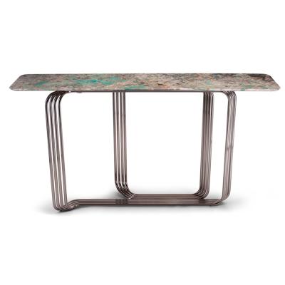 China (Size)Adjustable Italian Luxury Console Table Marble Living Room Furniture for sale