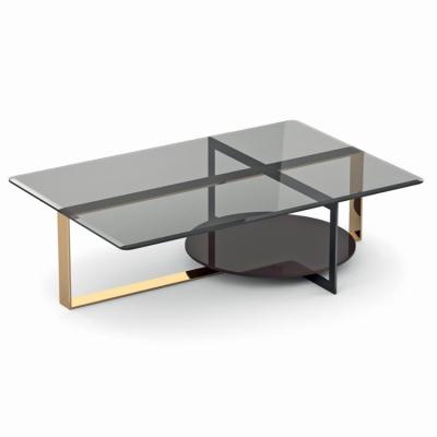 China Living room furniture coffee table super comfortable hot sale glass top coffee table for sale