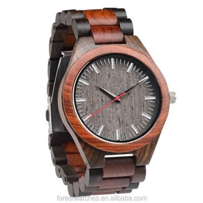 China Wholesale Unmarked Handmade Wood Day/Date Watch With Custom Hand for sale