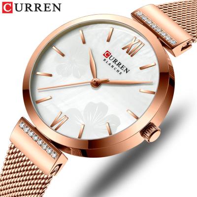 China Water Resistant Curren 9067 Simple Ladies Fashion Quartz Watch Ladies Watches Charm Bracelet Stainless Steel for sale