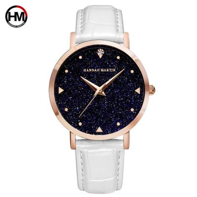 China Hannah Martin HM-XKZJW Water Resistant Fashion Leather Women Wristwatches Japan Quartz Movement Relogio Feminino Clock for sale