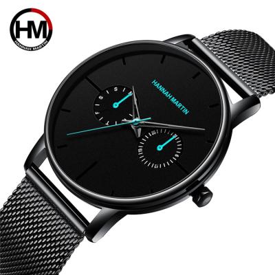 China Hannah Martin HM-150 Men's Watches Water Resistant Fashion Quartz Casual Luxury Steel Mesh Wrist Watch Brand Reloj Hombre for sale