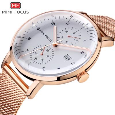 China FOCUS Watch Men Non-specific Rose Gold Quartz Wrist Mensrelogio MINI masculino for sale