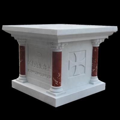 China Western Hand Carved Marble Church Altar Table for sale