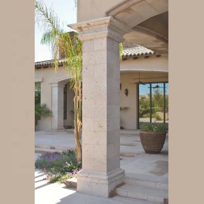 China Solid Tuscan capital column wrap with facing tile at the axis for sale