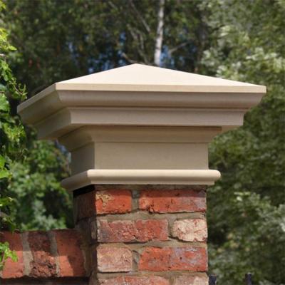 China High Quality Solid Villa Stone Pillar And Column Cap Designs Can Be Customized Marble Wall Cap for sale