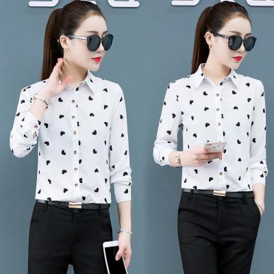 China New Style Breathable Chiffon Custom Korean Version Women Shirts Long Sleeves Tracksuit Slim Fit Clothing Sun Protection Tops for sale