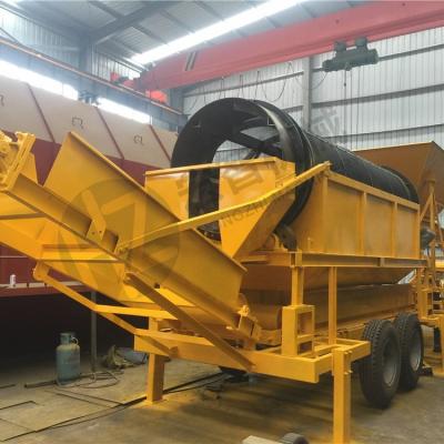 China Ore Mini Portable Gold Sluice Box Washing Machine Mini Trommel Screen Mobile Trommel Screen for sale