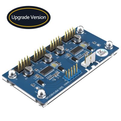 중국 9핀 USB 허브 PCB 어댑터 카드 확장 메인보드 남성 1 ~ 4 여성 판매용