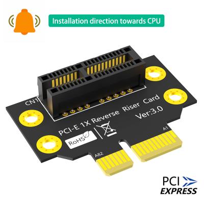 China Reverso 90 grados PCI-E 3.0 1X ranura para PCIe X1 Adaptador de tarjeta Riser para el caso del servidor 2U en venta