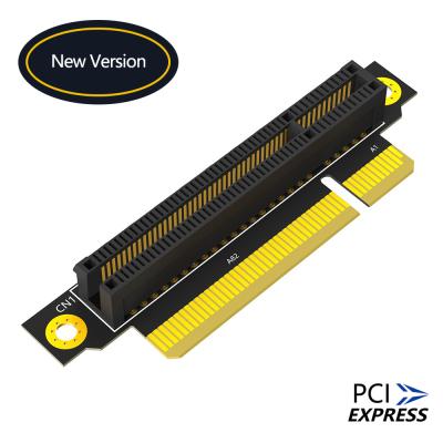 China Reverse 90 Degree PCI-E 3.0 8X Slot To PCIe X8 Adapter Riser Card For 1U Server Case for sale