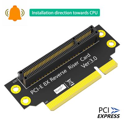 China Custom 8X 3.0 PCI-E 90 Degree Reverse Male To Female Riser Card for sale