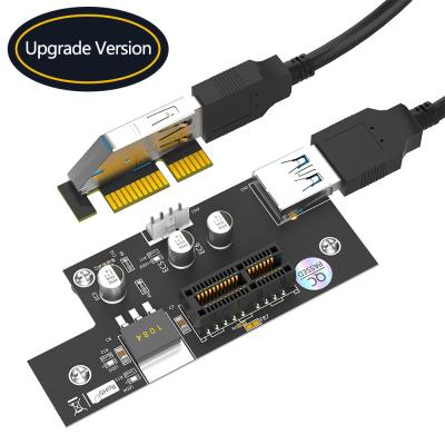 China GPU PCI Express 1X a 1X / 4x / 8x / X16 Riser Card Extender com Pads de Pés Magnéticos à venda